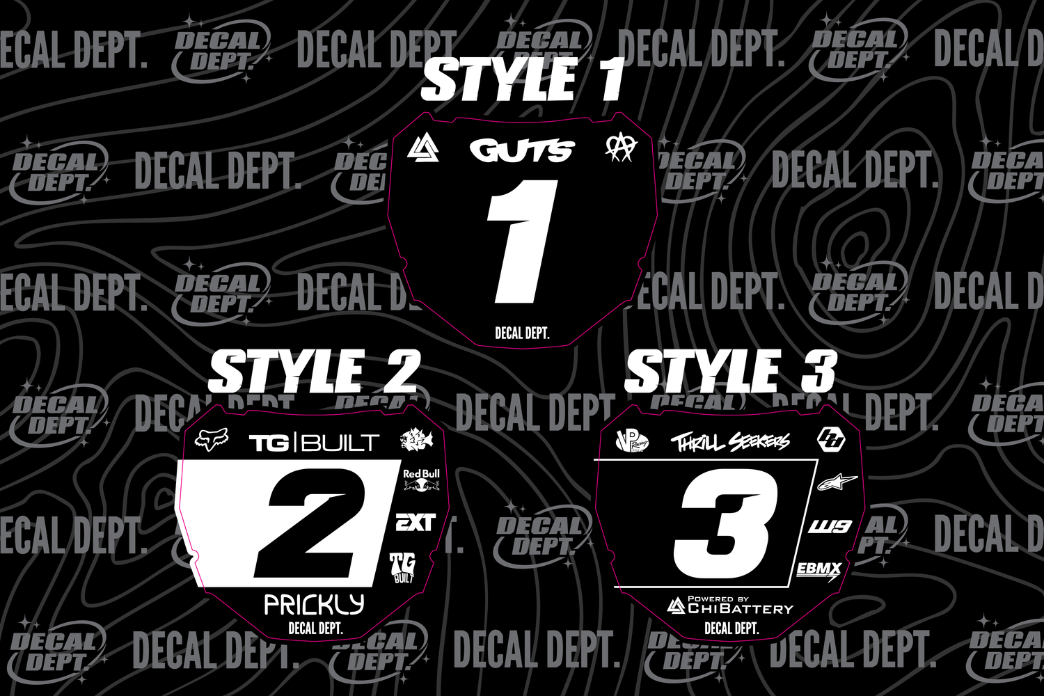 Pre-designed Decals