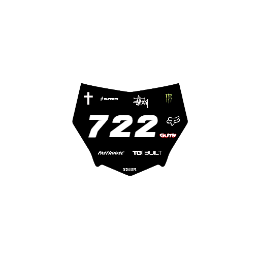 Motocutz Plate Decal