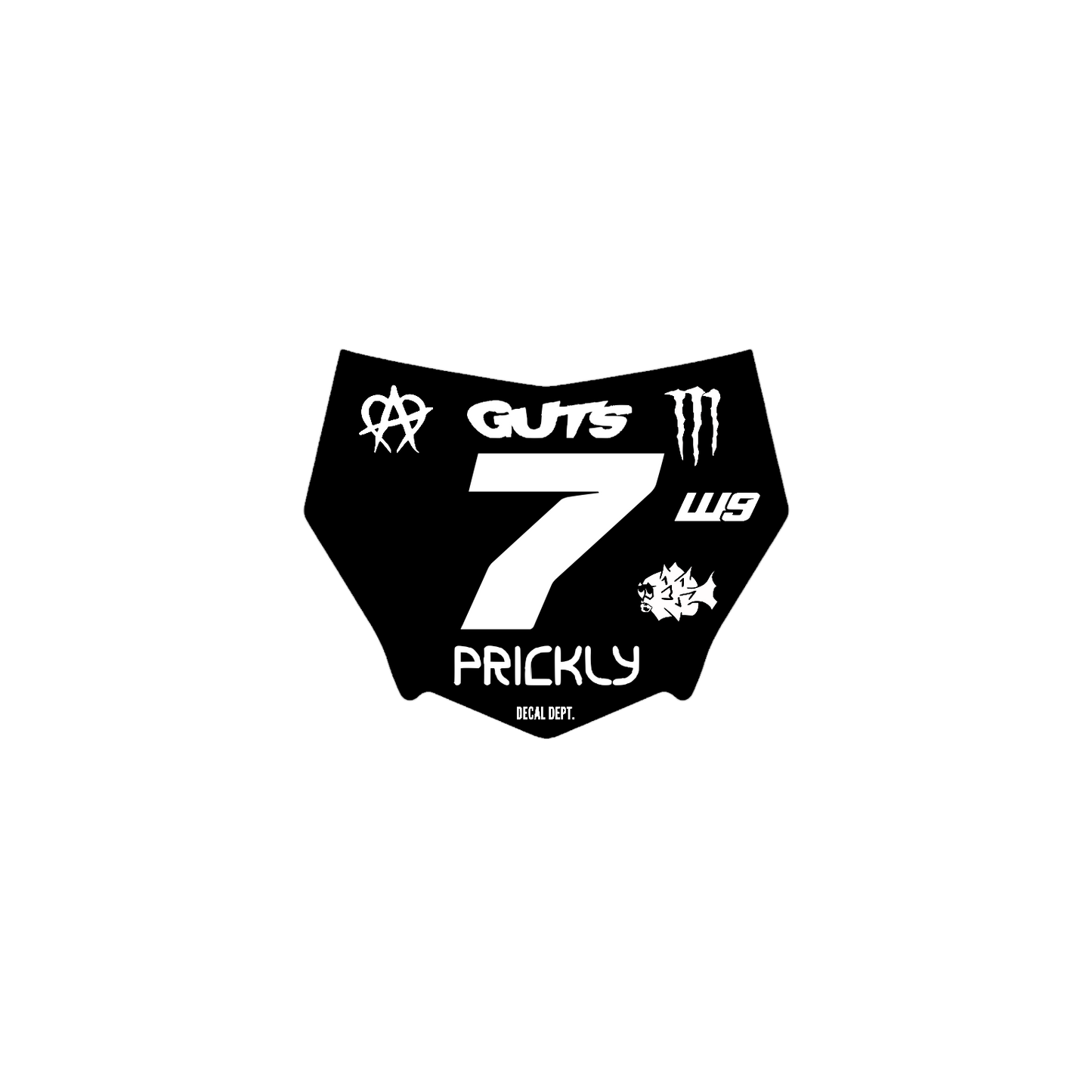 Motocutz Plate Decal