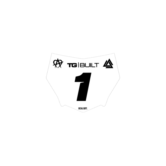 Motocutz Plate Decal
