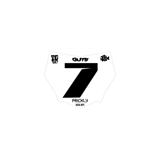 Motocutz Plate Decal