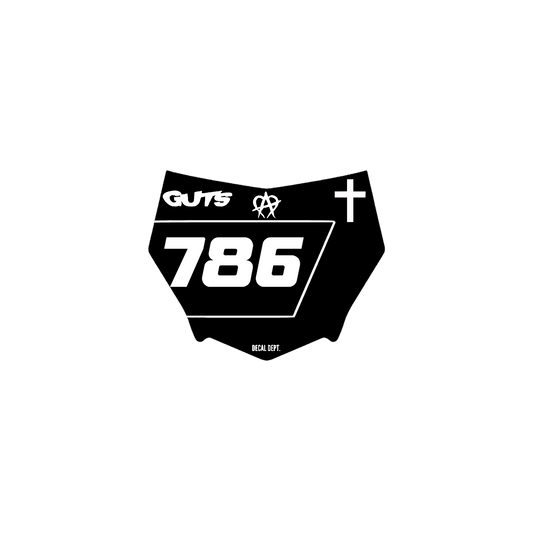 Motocutz Plate Decal
