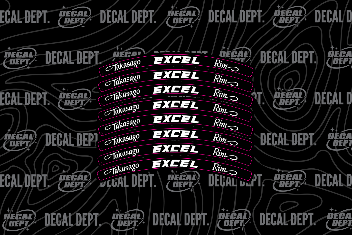 Excel Rim Decals