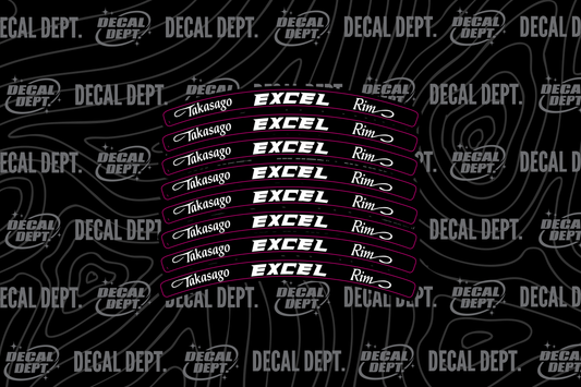 Excel Rim Decals