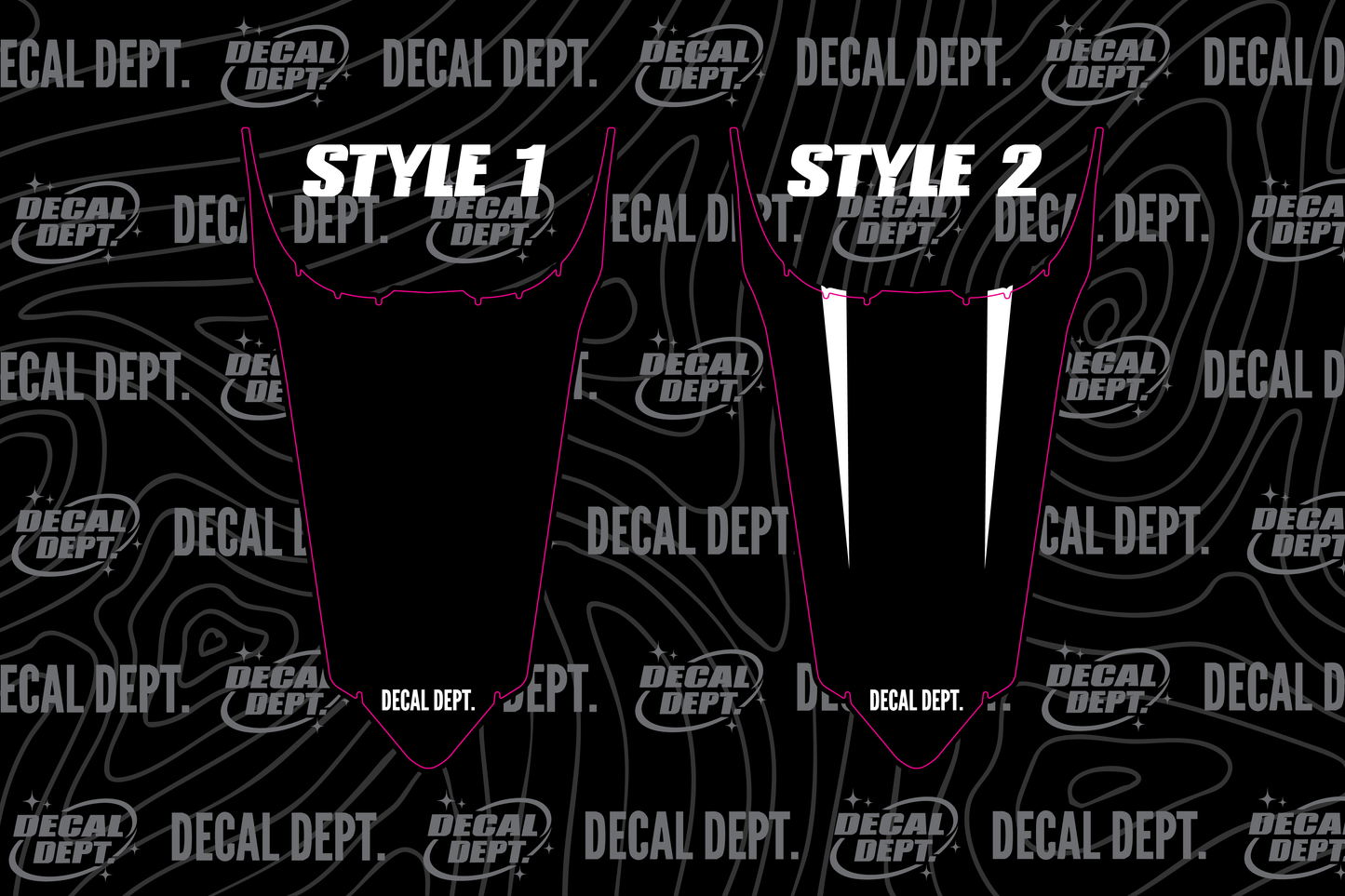Custom Long Surron Rear Fender Decal