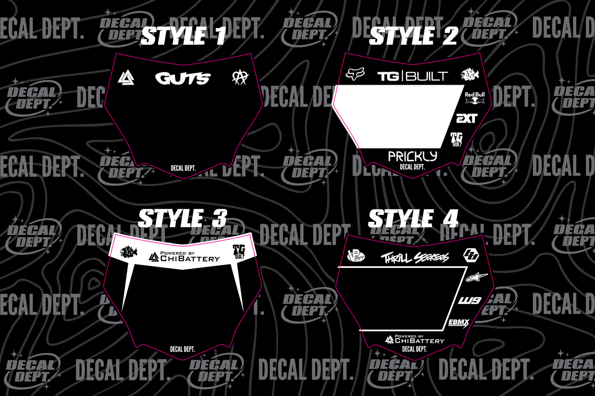 Motocutz Number Plate Decal