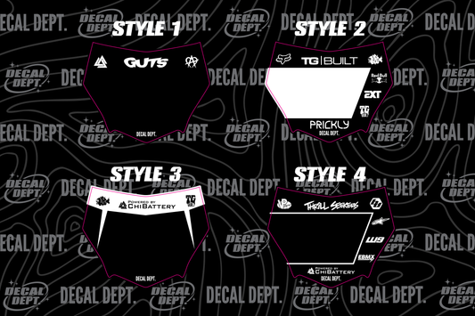 Motocutz Number Plate Decal
