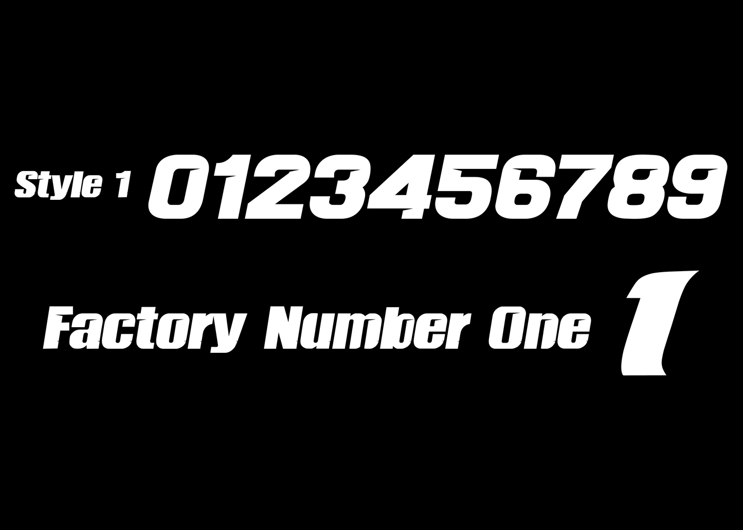 Pre-designed ODI Plate Decal