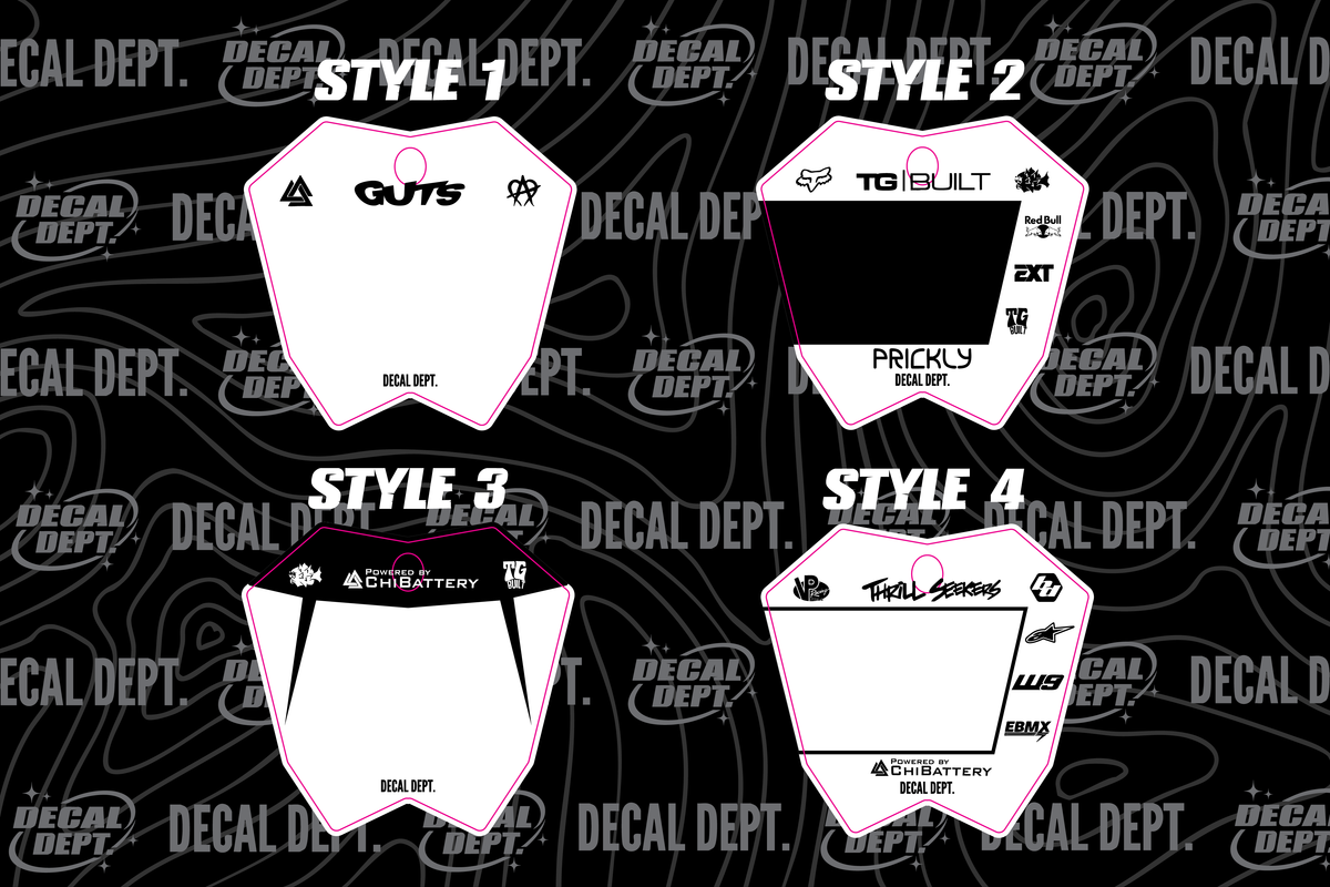 RTR Number Plate Decal