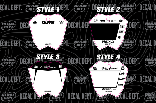 RTR Number Plate Decal