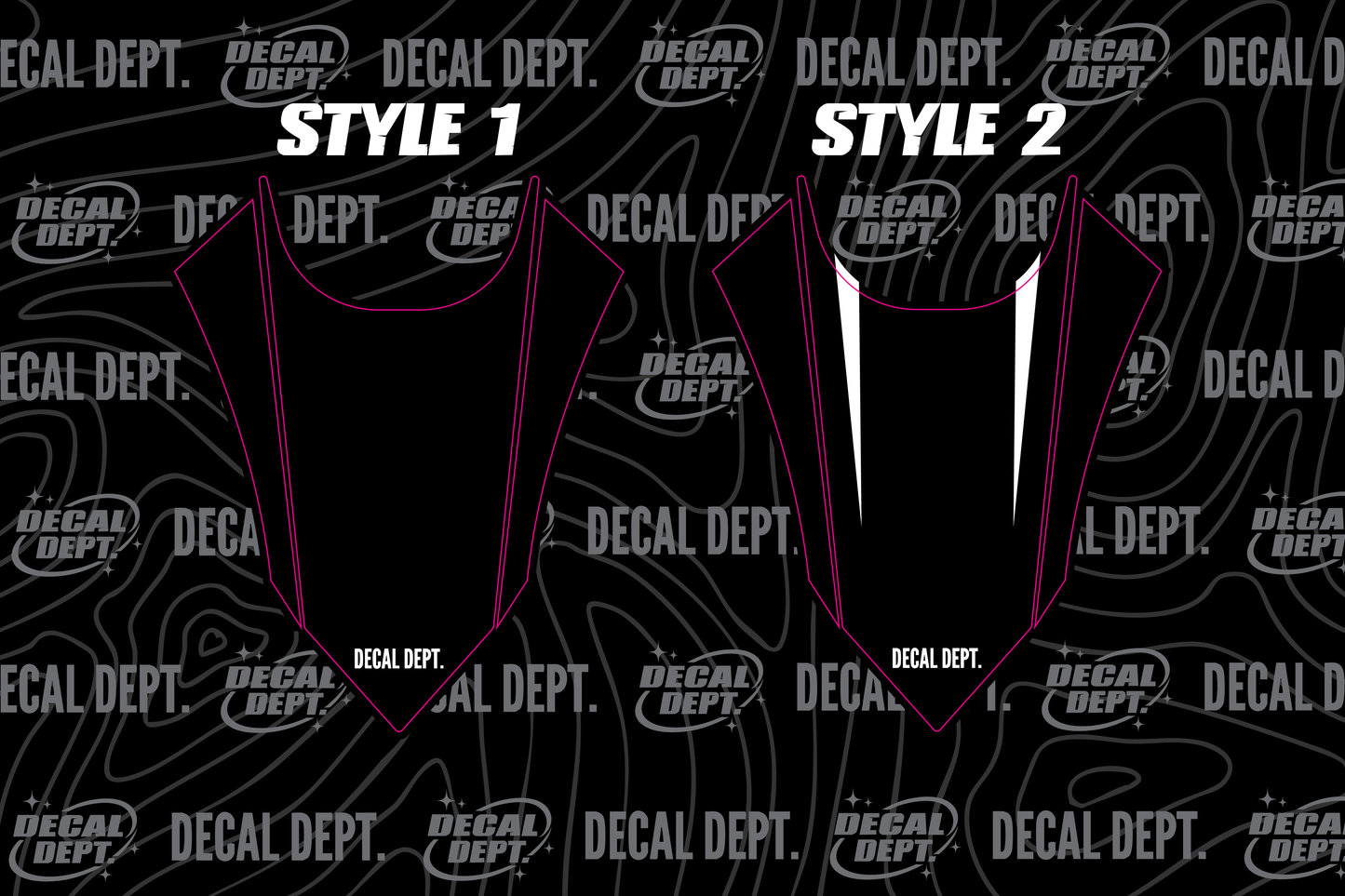 Custom RTR Rear Fender Decal