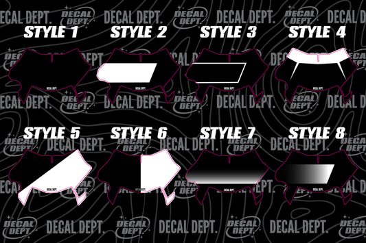 Custom Ultra Bee Plate Decal