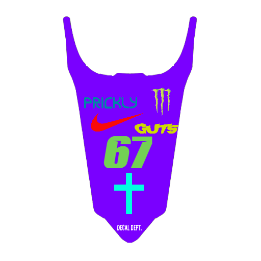 Long Surron Rear Fender Decal