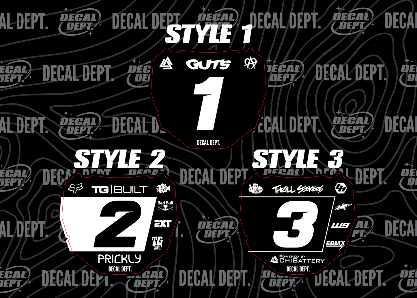 Pre-designed ODI Plate Decal