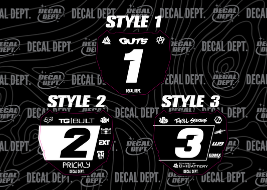 Pre-designed ODI Plate Decal